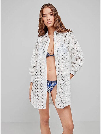 Chemise avec fermeture boutonnée sur le devant, 100% coton