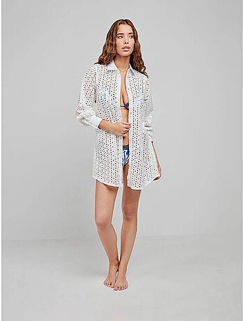 Chemise avec fermeture boutonnée sur le devant, 100% coton