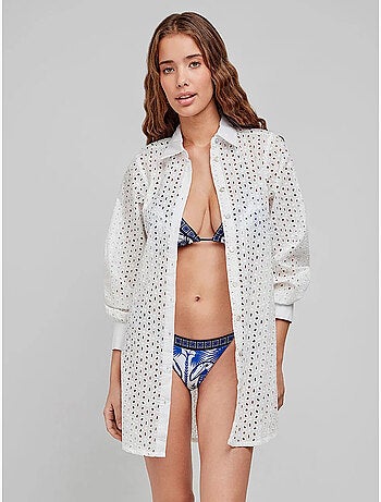 Chemise avec fermeture boutonnée sur le devant, 100% coton