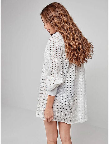 Chemise avec fermeture boutonnée sur le devant, 100% coton