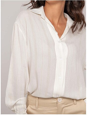 Chemise avec fil lurex odaya