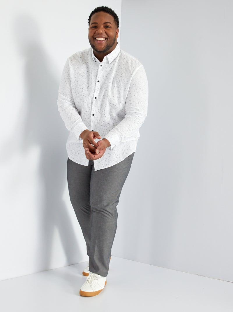 Chemise avec imprimé Blanc - Kiabi