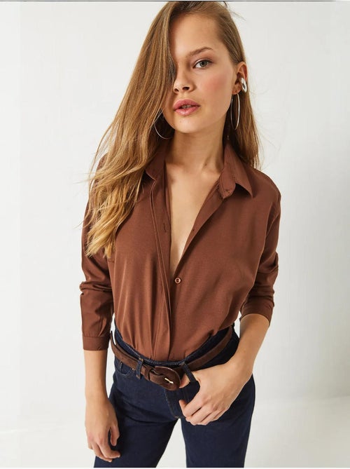 Chemise basique coupe régulière lucci - Kiabi
