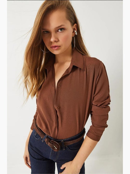 Chemise basique coupe régulière lucci - Kiabi