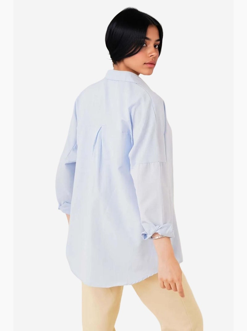 Chemise basique oversize bdart Bleu ciel - Kiabi