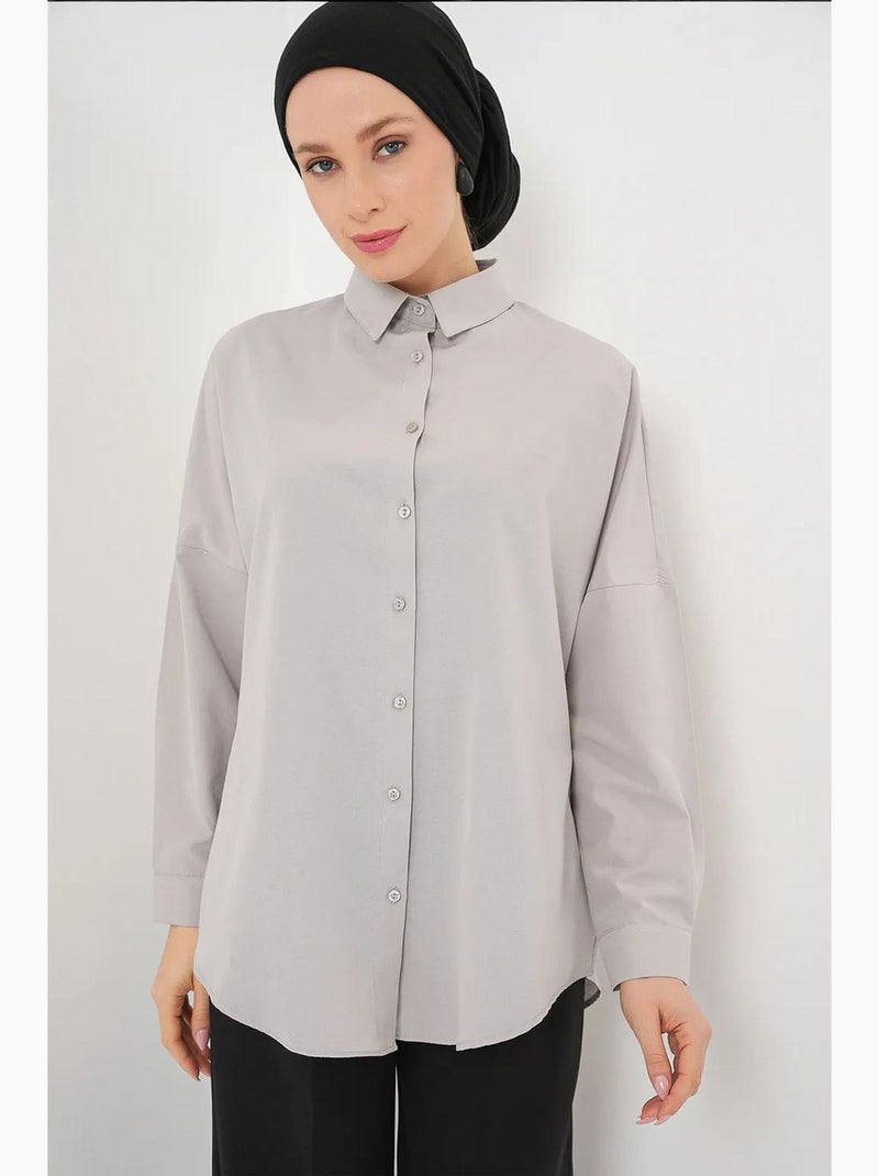 Chemise basique oversize bdart Gris clair - Kiabi