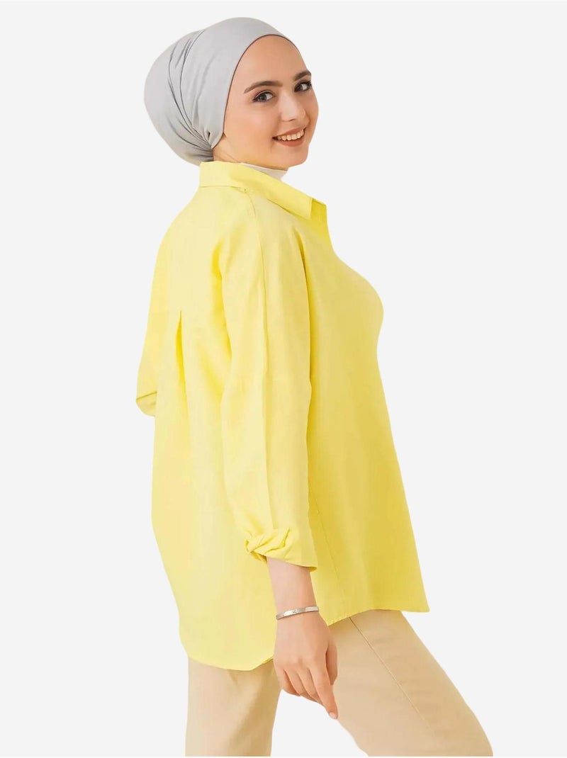 Chemise basique oversize bdart Jaune citron - Kiabi