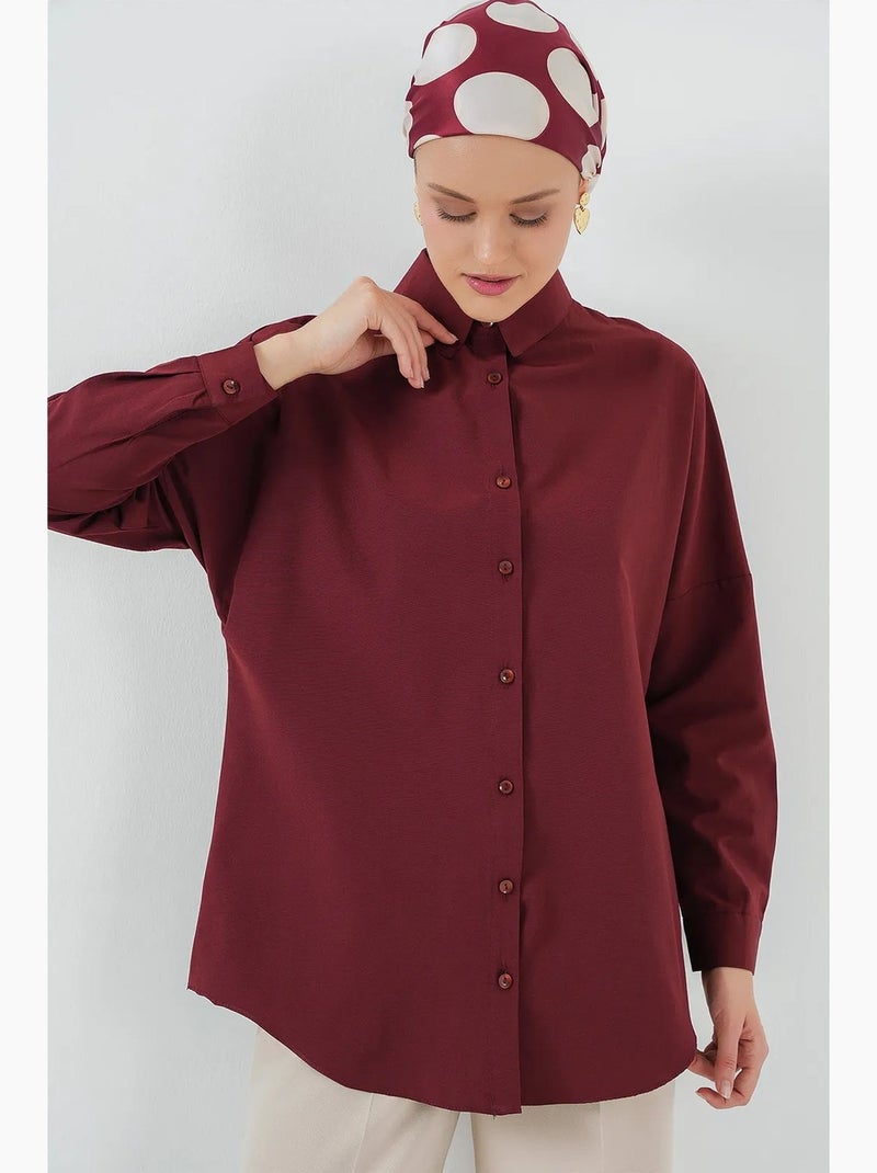Chemise basique oversize bdart Rouge grenat - Kiabi