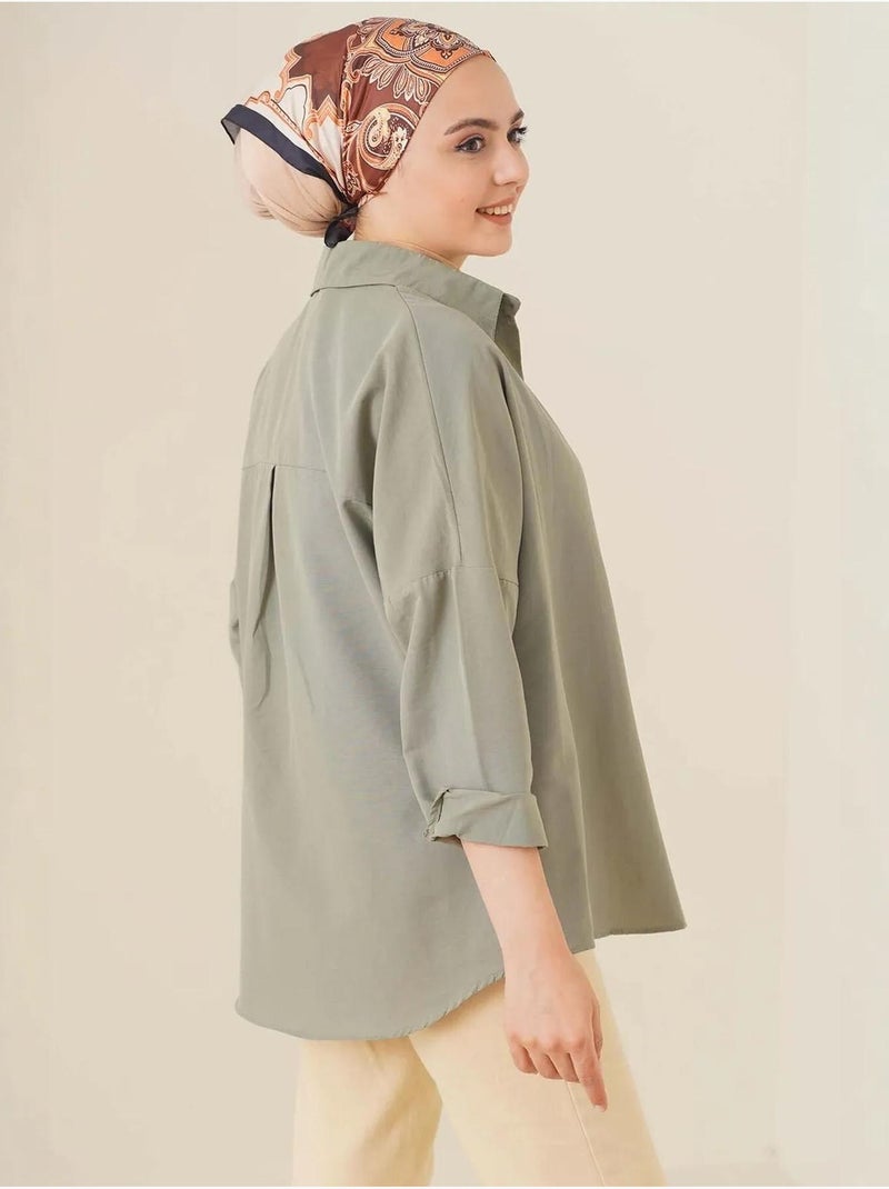 Chemise basique oversize bdart Vert kaki - Kiabi