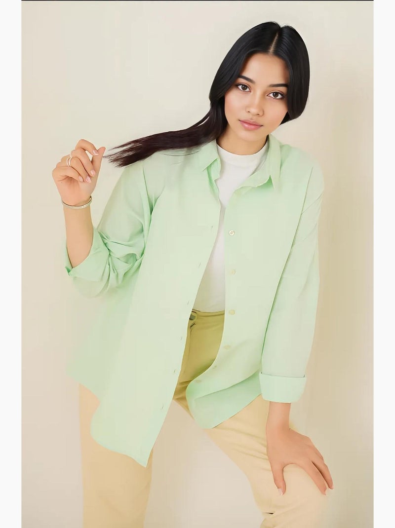 Chemise basique oversize bdart Vert menthe - Kiabi