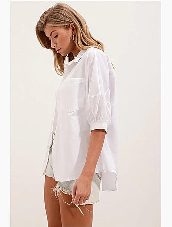 Chemise basique surdimensionnée à manches courtes bdart