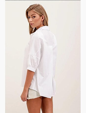 Chemise basique surdimensionnée à manches courtes bdart