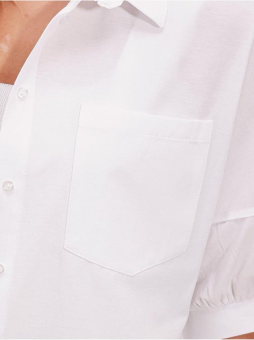 Chemise basique surdimensionnée à manches courtes bdart - Kiabi Chemise basique surdimensionnée à manches courtes bdart - Kiabi