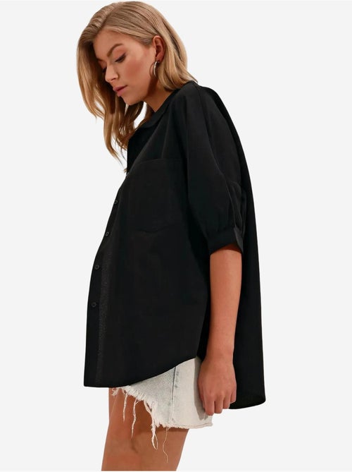 Chemise basique surdimensionnée à manches courtes bdart - Kiabi Chemise basique surdimensionnée à manches courtes bdart - Kiabi