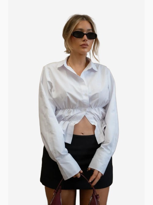 Chemise blanche à boutons valletta hiccup - Kiabi Chemise blanche à boutons valletta hiccup - Kiabi