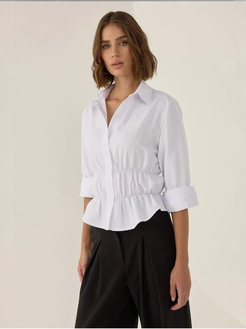 Chemise blanche à boutons valletta hiccup Blanc - Kiabi