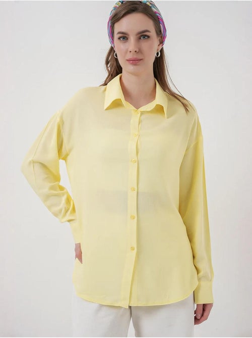 Chemise boutonnée à col de chemise bdart - Kiabi Chemise boutonnée à col de chemise bdart - Kiabi