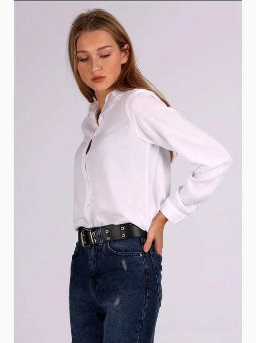 Chemise boutonnée à col de chemise bdart - Kiabi Chemise boutonnée à col de chemise bdart - Kiabi
