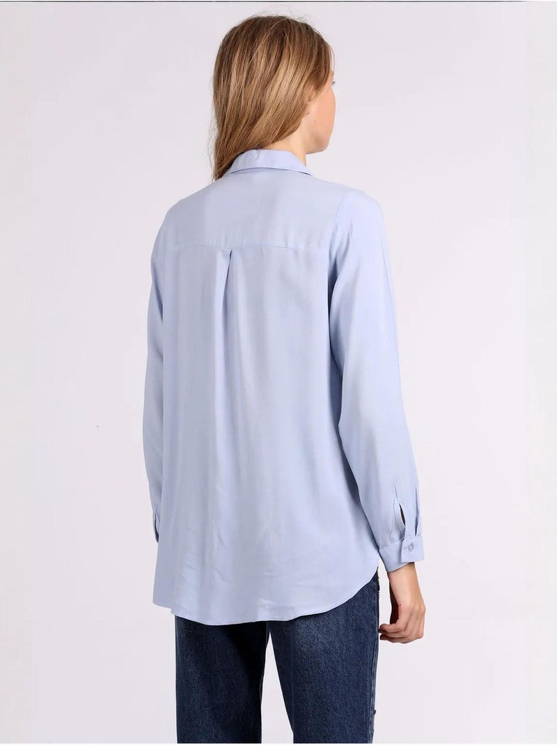 Chemise boutonnée à col de chemise bdart Bleu pastel - Kiabi