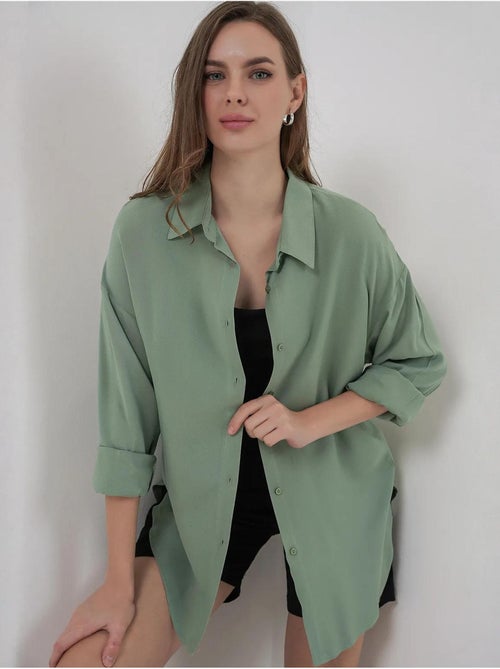 Chemise boutonnée à col de chemise bdart - Kiabi