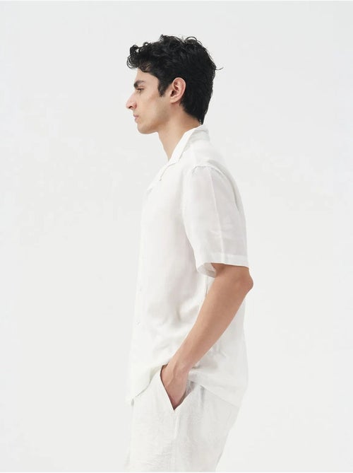 Chemise boutonnée à manches courtes giesto - Kiabi