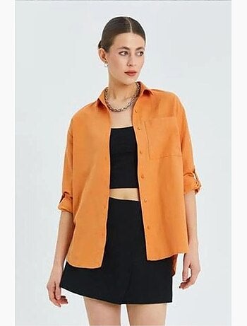 Chemise boutonnée à manches longues avec poche mixray
