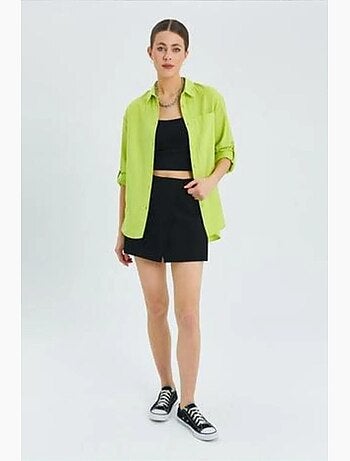 Chemise boutonnée à manches longues avec poche mixray