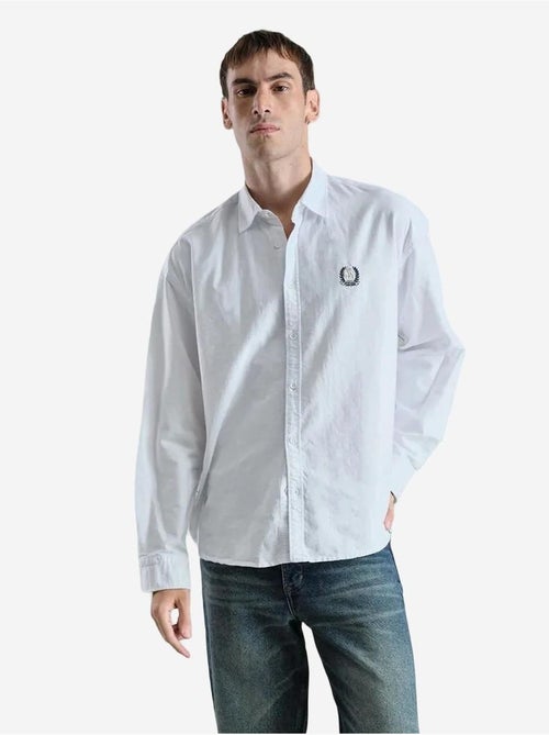Chemise boutonnée à manches longues brodée giesto - Kiabi Chemise boutonnée à manches longues brodée giesto - Kiabi