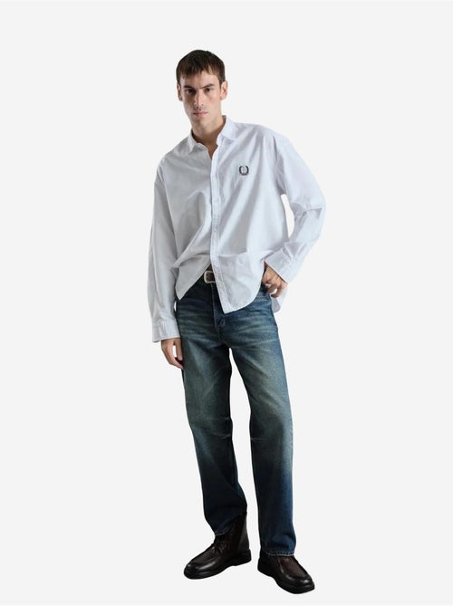 Chemise boutonnée à manches longues brodée giesto - Kiabi Chemise boutonnée à manches longues brodée giesto - Kiabi