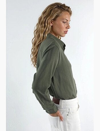 Chemise boutonnée à manches longues coupe confortable hiccup
