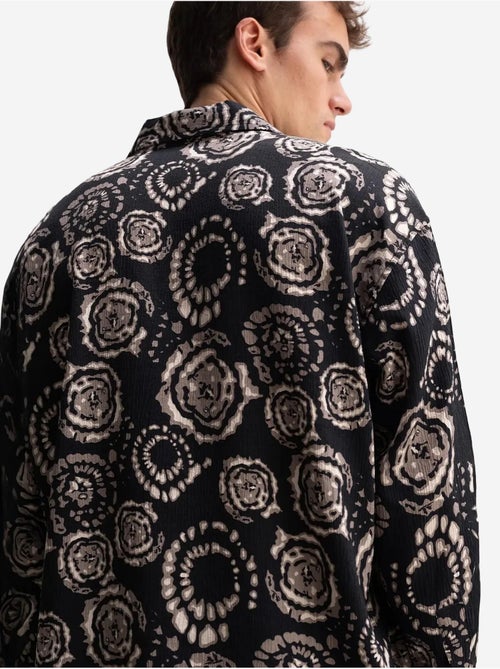 Chemise boutonnée à motif abstrait giesto - Kiabi
