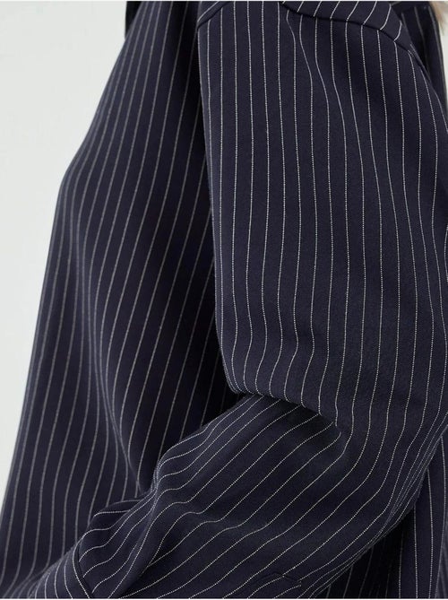 Chemise boutonnée à rayures avec col chemise hiccup - Kiabi