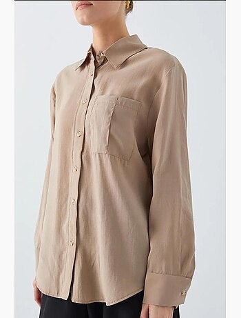 Chemise boutonnée coupe décontractée avec poche mixray