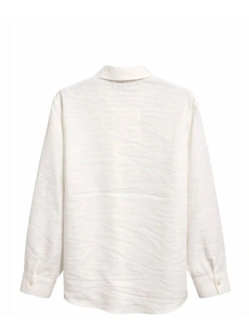 Chemise boutonnée coupe décontractée avec poche mixray - Kiabi Chemise boutonnée coupe décontractée avec poche mixray - Kiabi