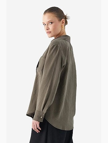 Chemise boutonnée coupe décontractée avec poche mixray