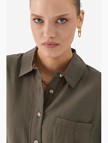 Chemise boutonnée coupe décontractée avec poche mixray