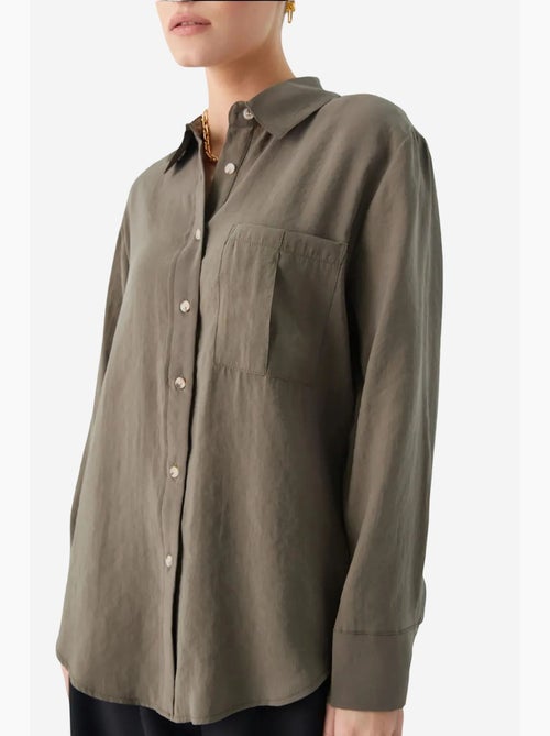 Chemise boutonnée coupe décontractée avec poche mixray - Kiabi