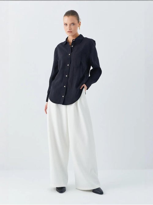Chemise boutonnée coupe décontractée avec poche mixray - Kiabi Chemise boutonnée coupe décontractée avec poche mixray - Kiabi