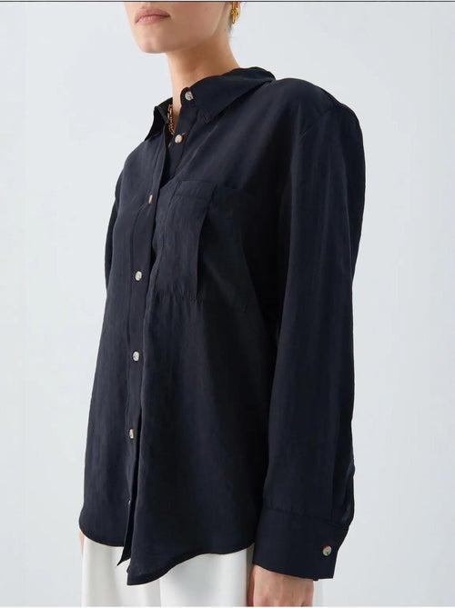 Chemise boutonnée coupe décontractée avec poche mixray - Kiabi Chemise boutonnée coupe décontractée avec poche mixray - Kiabi