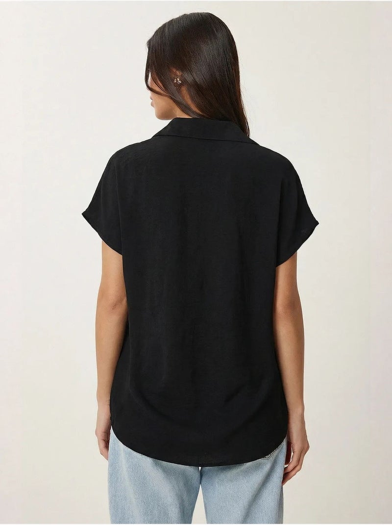 Chemise boutonnée décontractée istanbul Noir - Kiabi