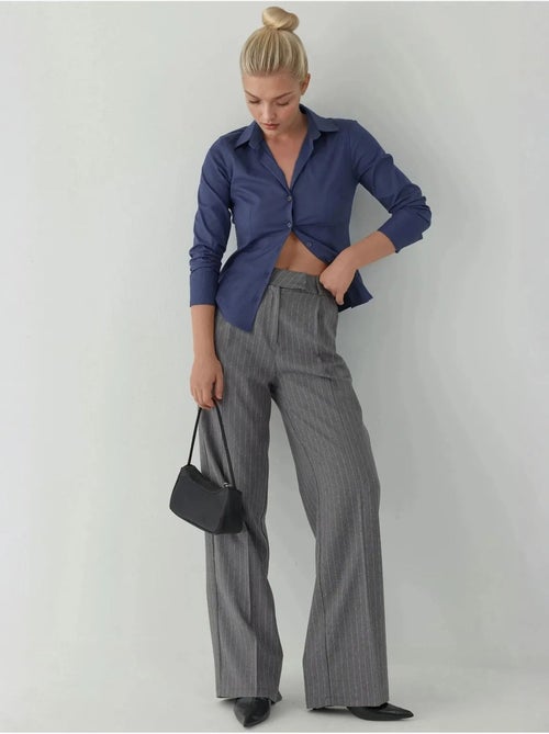 Chemise boutonnée élégante à manches longues hiccup - Kiabi