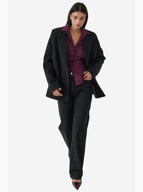 Chemise boutonnée élégante à manches longues hiccup - Kiabi Chemise boutonnée élégante à manches longues hiccup - Kiabi