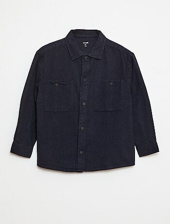 Chemise boutonnée en flanelle