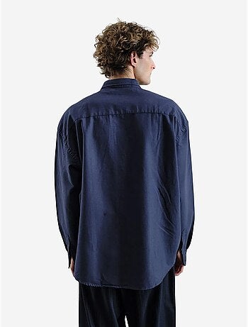 Chemise boutonnée en popeline brodée giesto