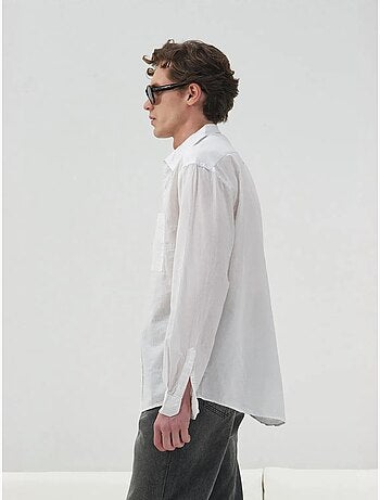 Chemise boutonnée en popeline coupe classique giesto