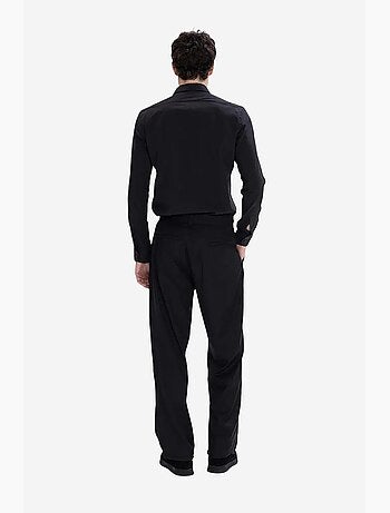Chemise boutonnée en popeline coupe slim giesto