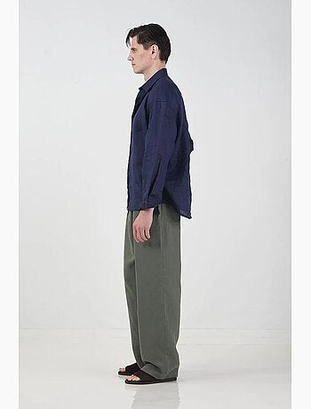 Chemise boutonnée oversize à col chemise giesto