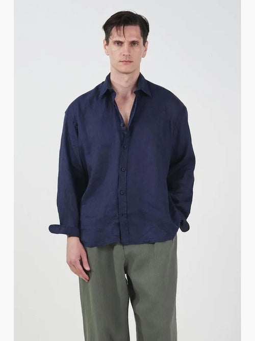 Chemise boutonnée oversize à col chemise giesto - Kiabi Chemise boutonnée oversize à col chemise giesto - Kiabi