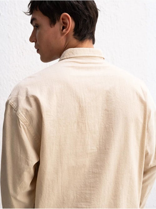 Chemise boutonnée oversize en coton giesto - Kiabi Chemise boutonnée oversize en coton giesto - Kiabi