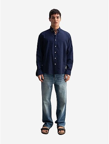Chemise boutonnée oversize en coton giesto